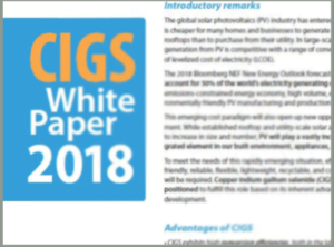 Looking forward to a new version of the CIGS White Paper!